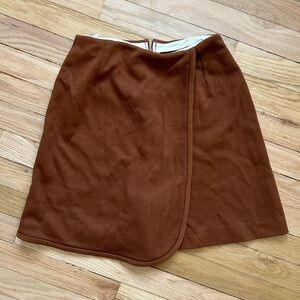 Vintage 60s Milk Chocolate Mini Skirt Shorts